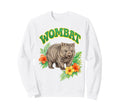 Wombat Groovy Floral Wombat Sweatshirt - Novelty Apparel Men Women - T-Shirt, Sweatshirt, Hoodie