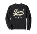 Dad Est 2025 Baseball Script Sweatshirt - Minimalist Print Men Women - T-Shirt, Sweatshirt, Hoodie