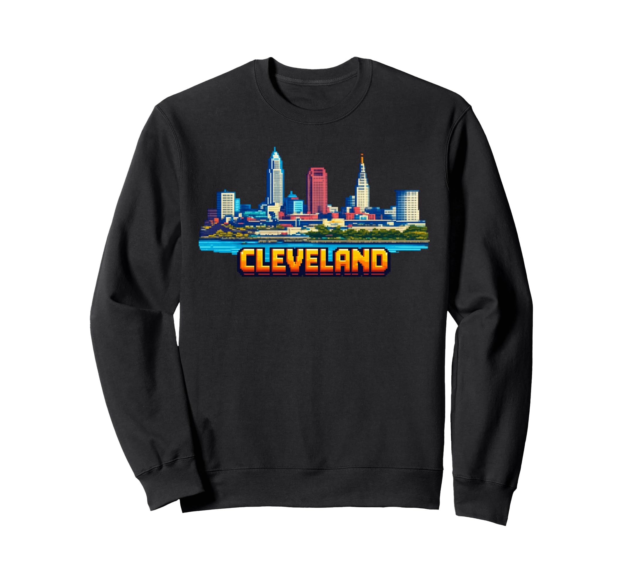 Cleveland 8 Bit Video Arcade Gamer Sweatshirt - Streetwear Style Men Women - T-Shirt, Sweatshirt, Hoodie