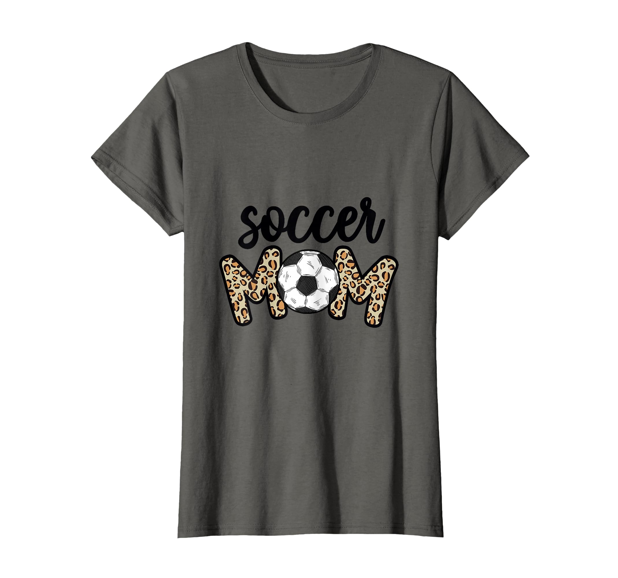 Leopard Soccer Mom Soccer Ball T-Shirt - Casual Everyday Wear Men Women - T-Shirt, Sweatshirt, Hoodie