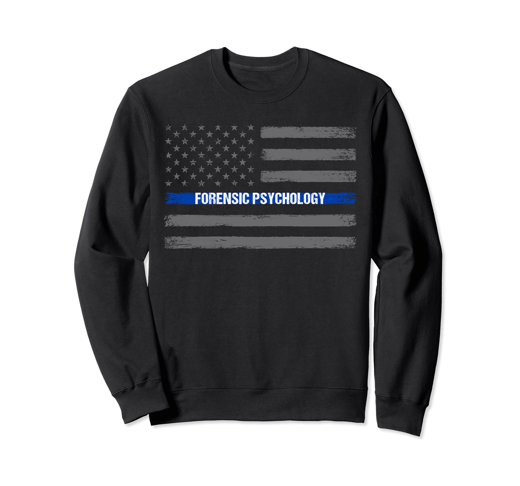 Forensic Psychology Distressed Usa Sweatshirt - Minimalist Print Men Women - T-Shirt, Sweatshirt, Hoodie