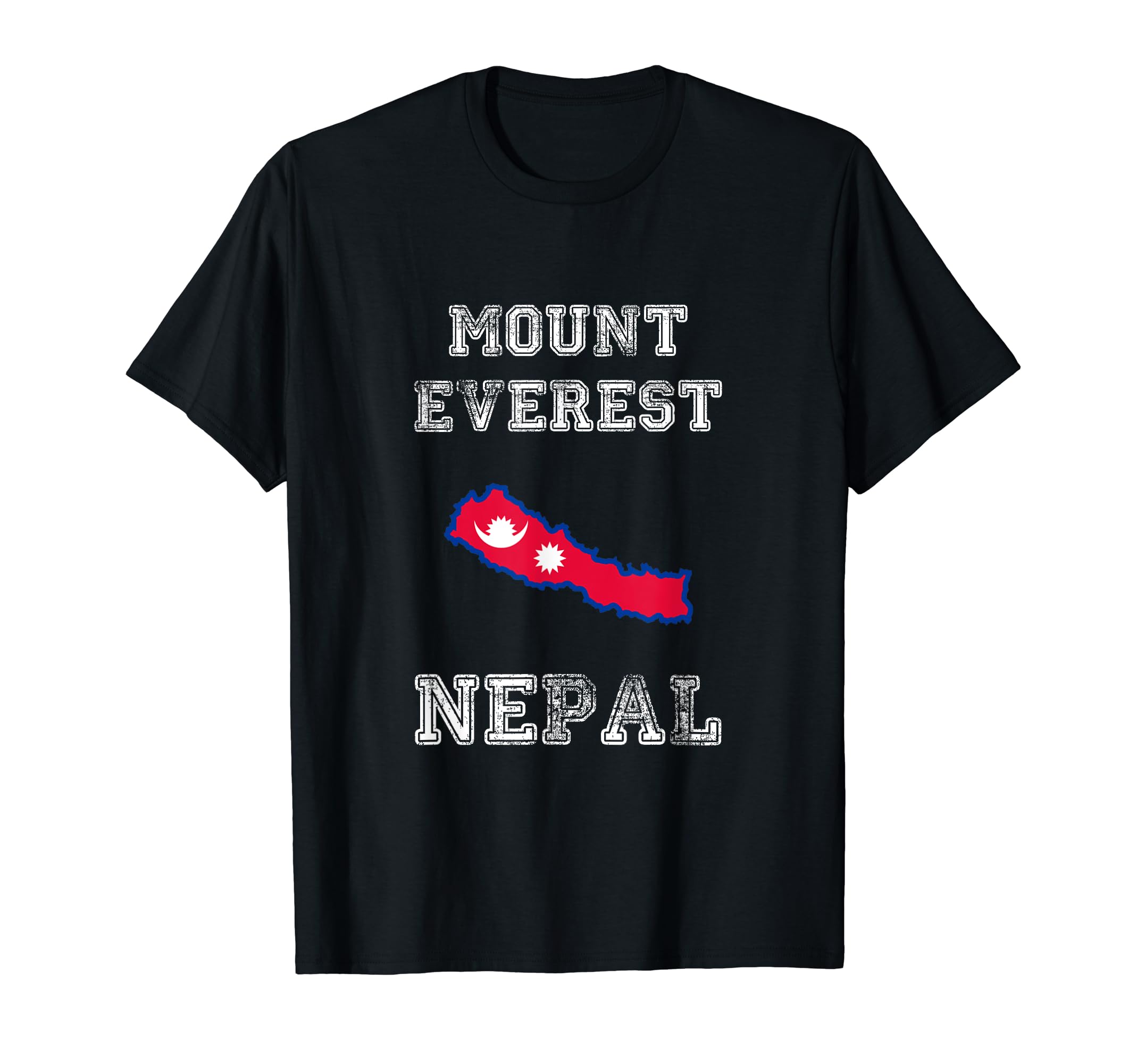 Mount Everest Nepal Distressed Nepal T-Shirt - Minimalist Print for Adults - T-Shirt, Sweatshirt, Hoodie