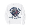 Patriotic Baseball Father Sweatshirt - Fun Novelty Design for Adults - T-Shirt, Sweatshirt, Hoodie