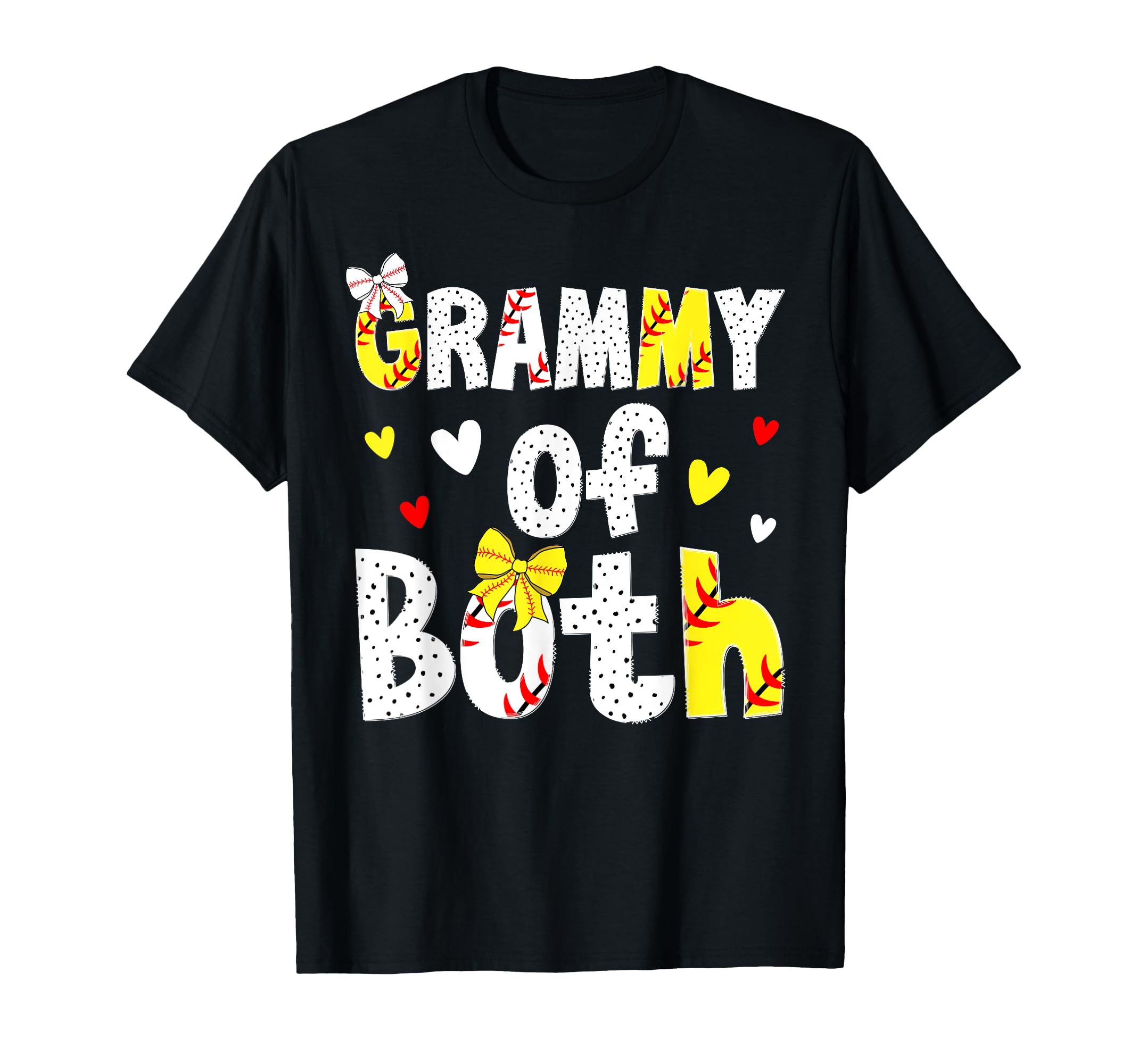 Grammy Both Proud Softball Baseball Grammy T-Shirt - Trendy Graphic Unisex - T-Shirt, Sweatshirt, Hoodie