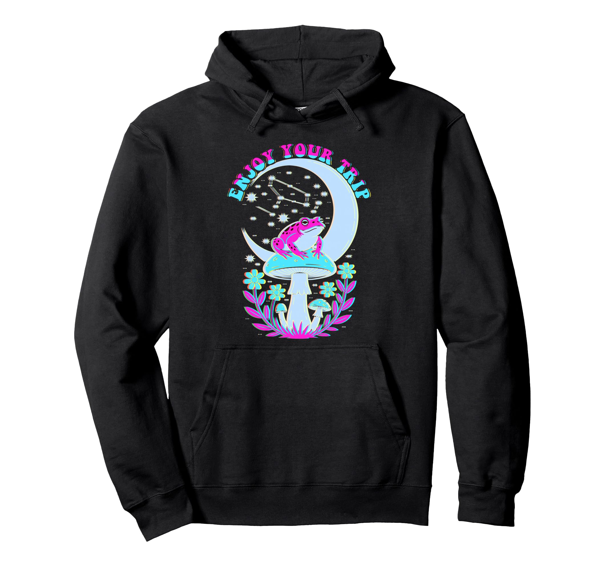 Enjoy Mushrooms Trip Psychedelic Hoodie - Aesthetic Graphic Men Women - T-Shirt, Sweatshirt, Hoodie