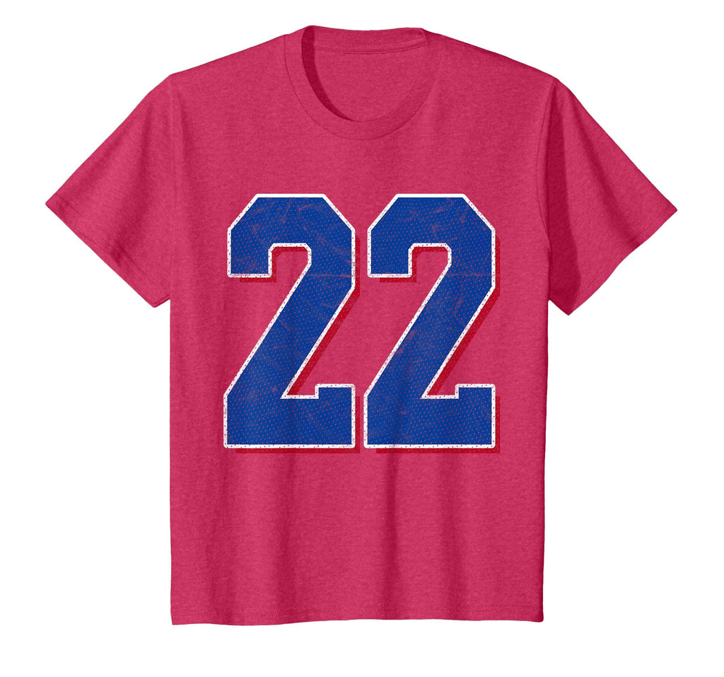 Number 22 Numbered Uniform Sports Team T-Shirt - Trendy Graphic Men Women - T-Shirt, Sweatshirt, Hoodie