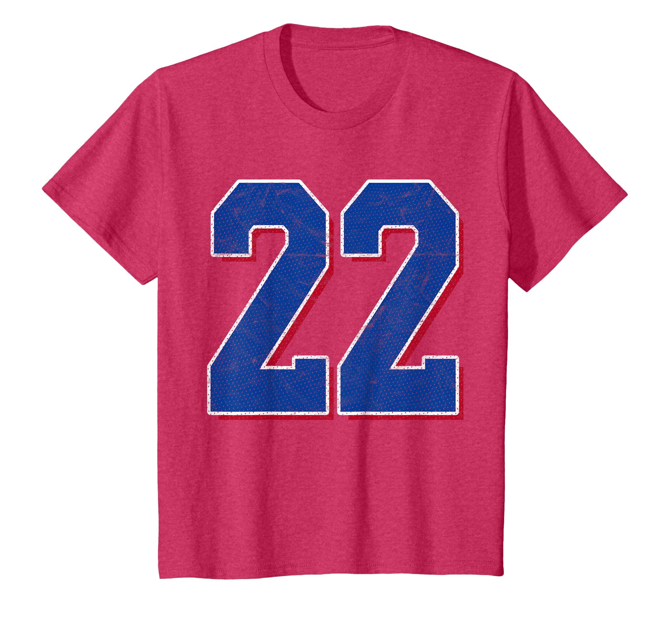 Number 22 Numbered Uniform Sports Team T-Shirt - Trendy Graphic Men Women - T-Shirt, Sweatshirt, Hoodie