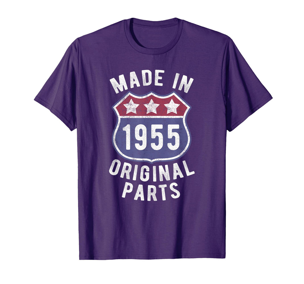Born 1955 Made 1955 Original Parts Birth T-Shirt - Graphic Print Unisex - T-Shirt, Sweatshirt, Hoodie