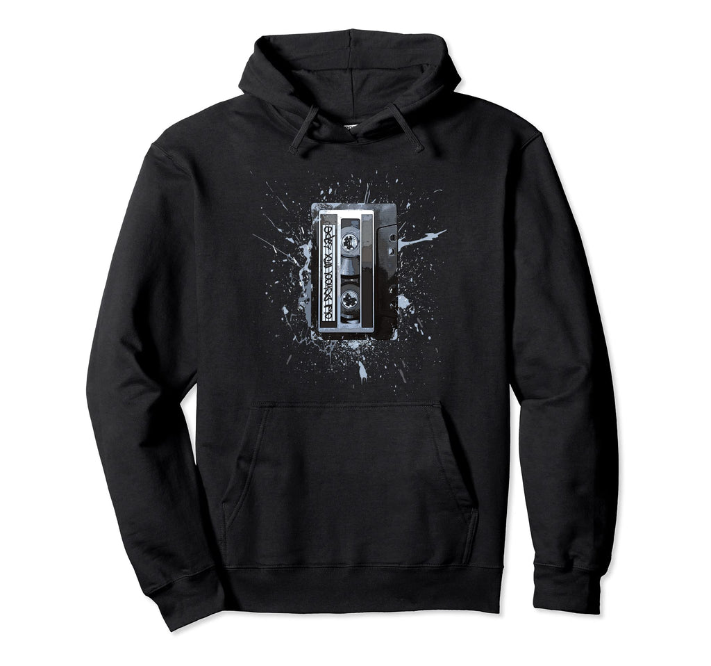 Old School Mix Tape Blue Hoodie - Streetwear Style for Adults - T-Shirt, Sweatshirt, Hoodie