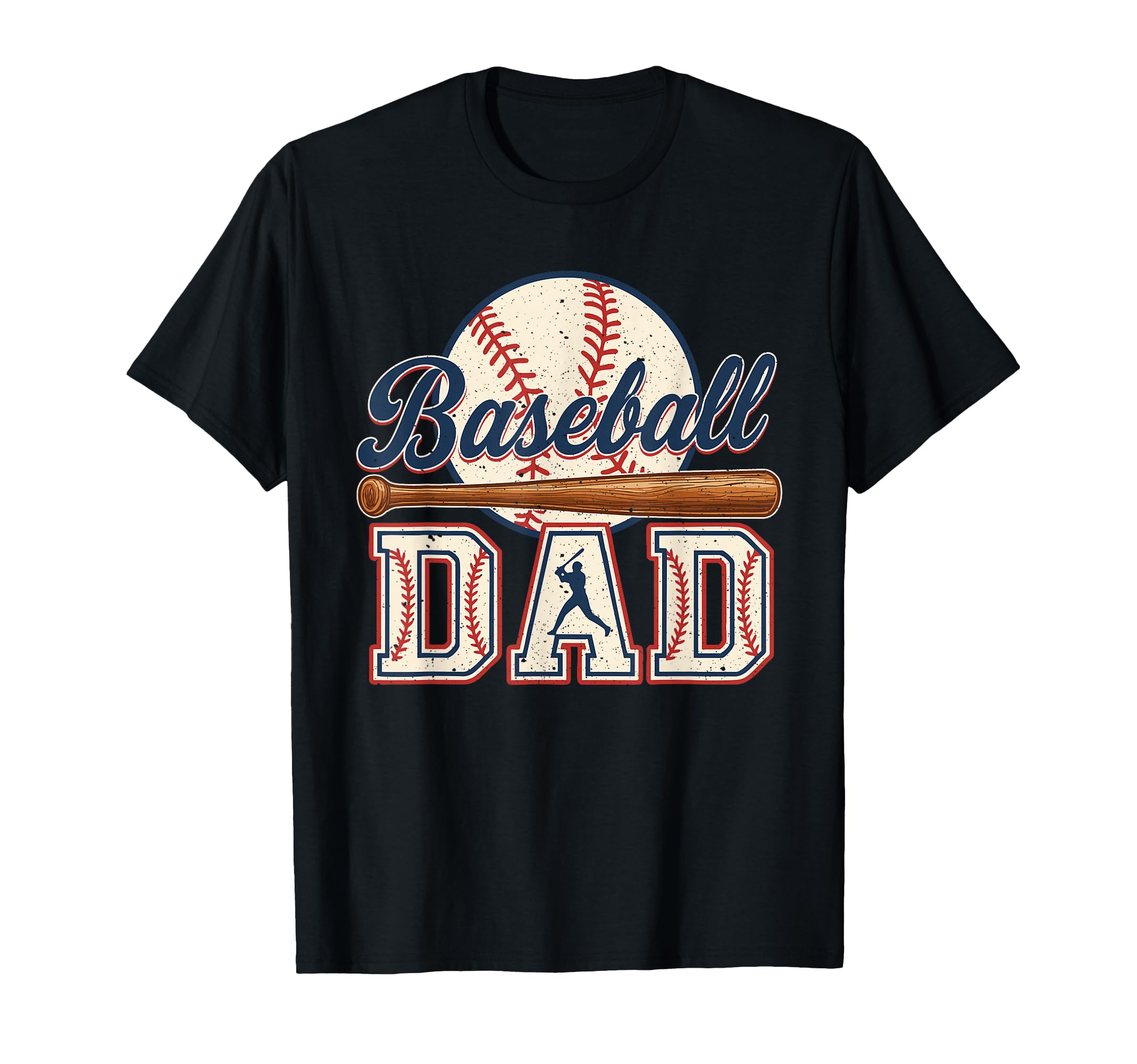 Baseball Dad Happy Fathers Day T-Shirt - Casual Everyday Wear for Adults - T-Shirt, Sweatshirt, Hoodie