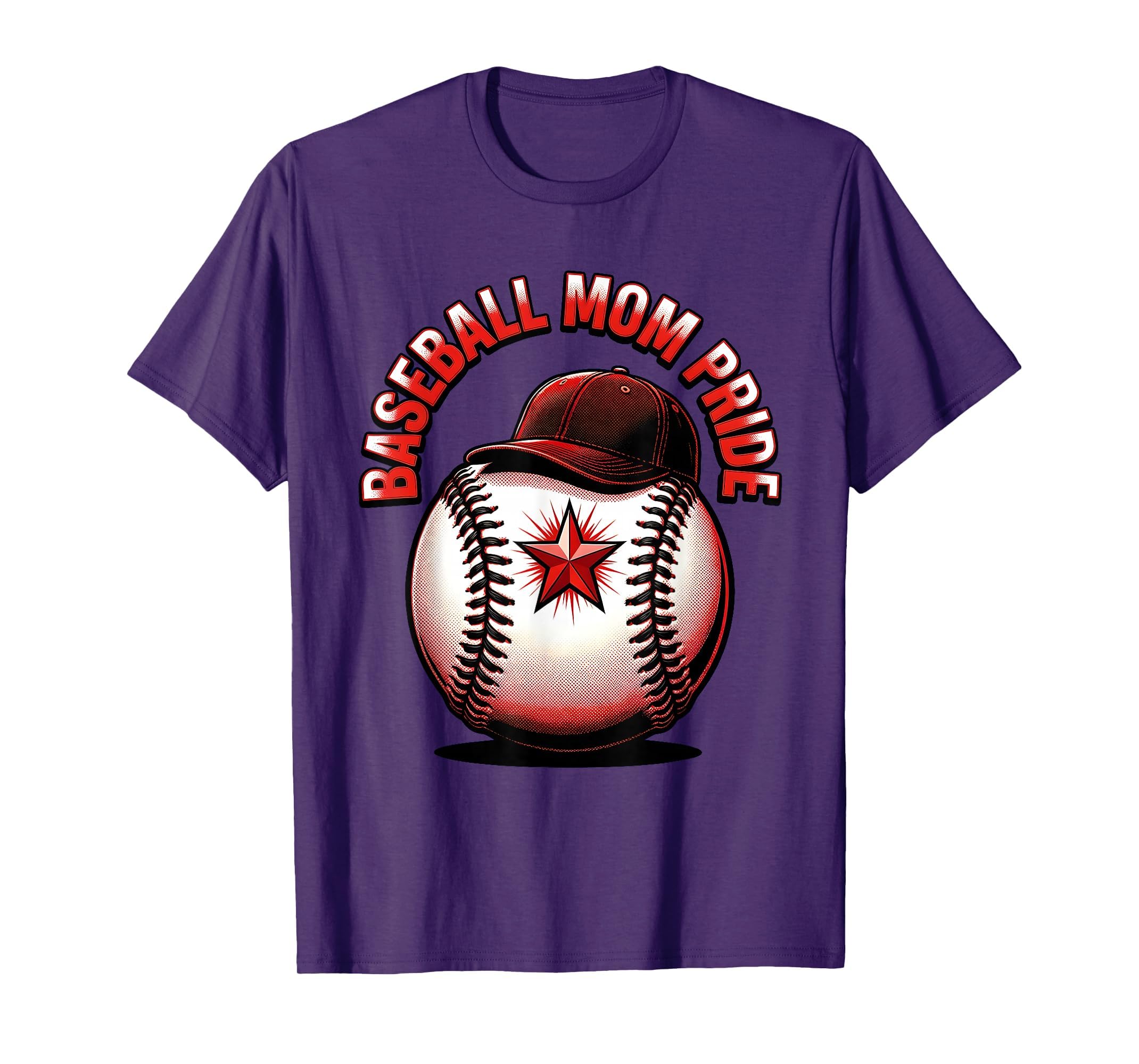 Baseball Mom Pride T-Shirt - Trendy Graphic for Adults - T-Shirt, Sweatshirt, Hoodie