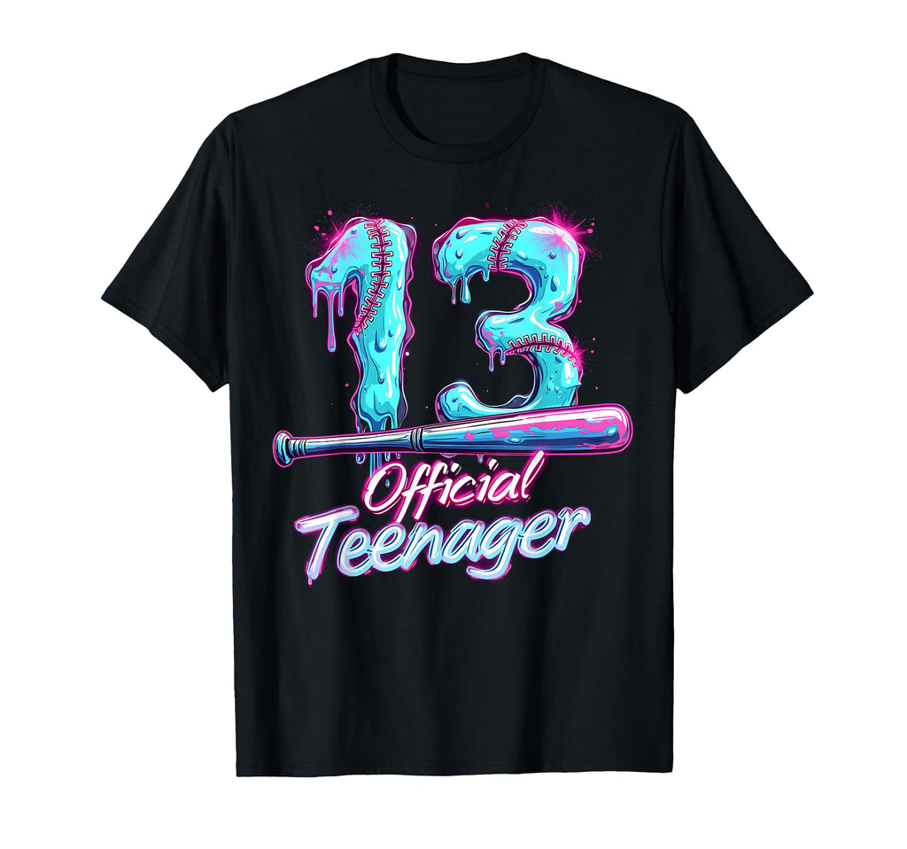 Baseball Drip 13 Years Old T-Shirt - Casual Everyday Wear Men Women - T-Shirt, Sweatshirt, Hoodie