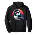 Black Capped Chickadee Bird Sunglasses Hoodie - Novelty Apparel Unisex - T-Shirt, Sweatshirt, Hoodie