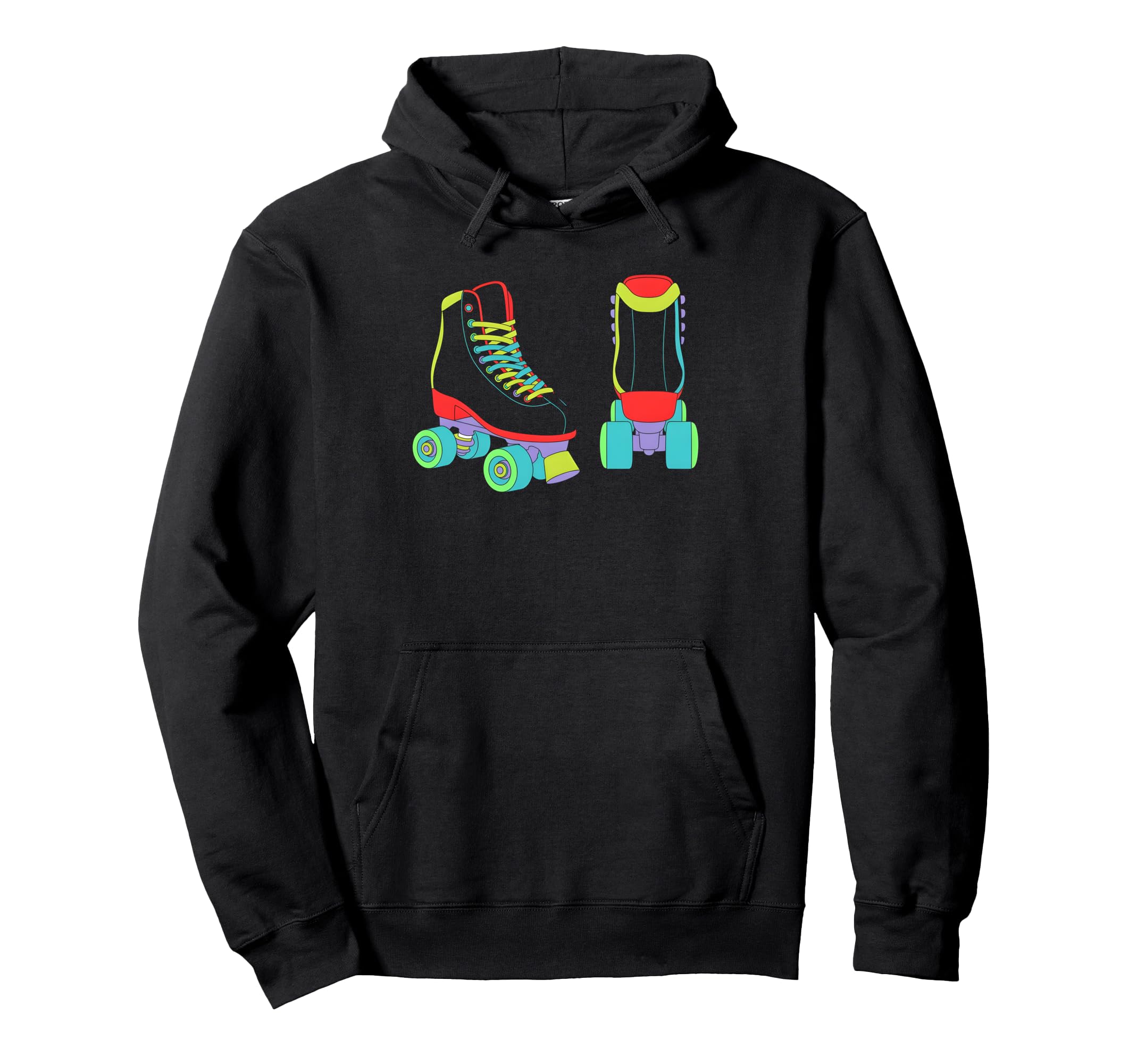 Roller Skate Shoes Colorful Roller Hoodie - Minimalist Print Unisex - T-Shirt, Sweatshirt, Hoodie