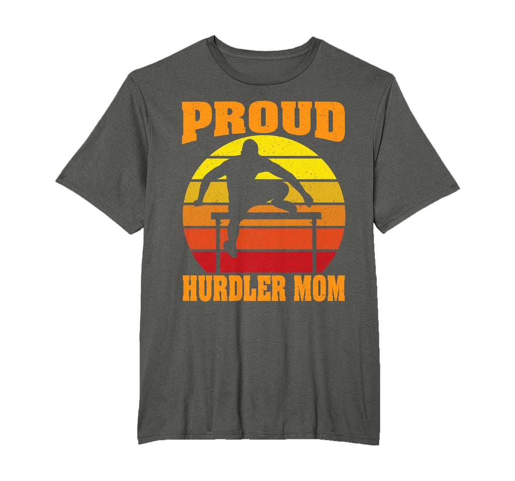 Proud Hurdler Mom Sunset Son Track And T-Shirt - Unique Graphic Men Women - T-Shirt, Sweatshirt, Hoodie