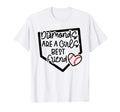 Diamonds Are Best Friend Baseball T-Shirt - Aesthetic Graphic for Adults - T-Shirt, Sweatshirt, Hoodie