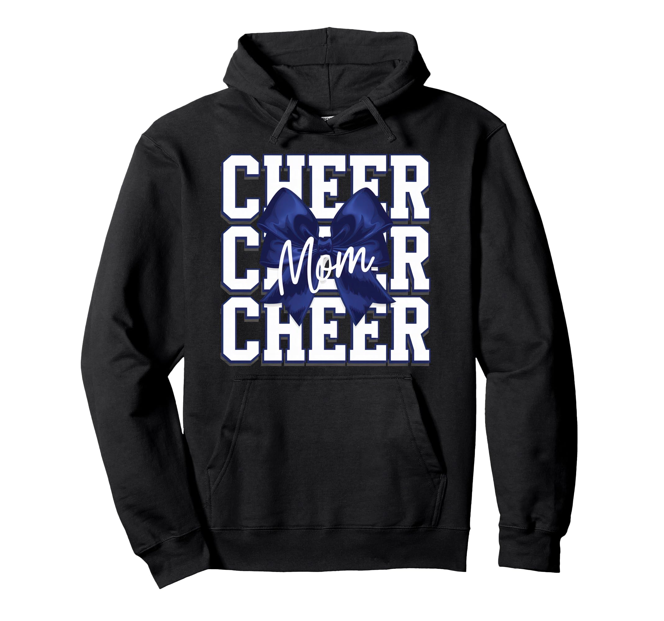 Cheer Mom Mother Bow Cheerleader Game Day Hoodie - Novelty Apparel Unisex - T-Shirt, Sweatshirt, Hoodie