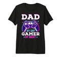 Mens Gamer Dad Day Gamer Night Gamepad T-Shirt - Minimalist Print Unisex - T-Shirt, Sweatshirt, Hoodie