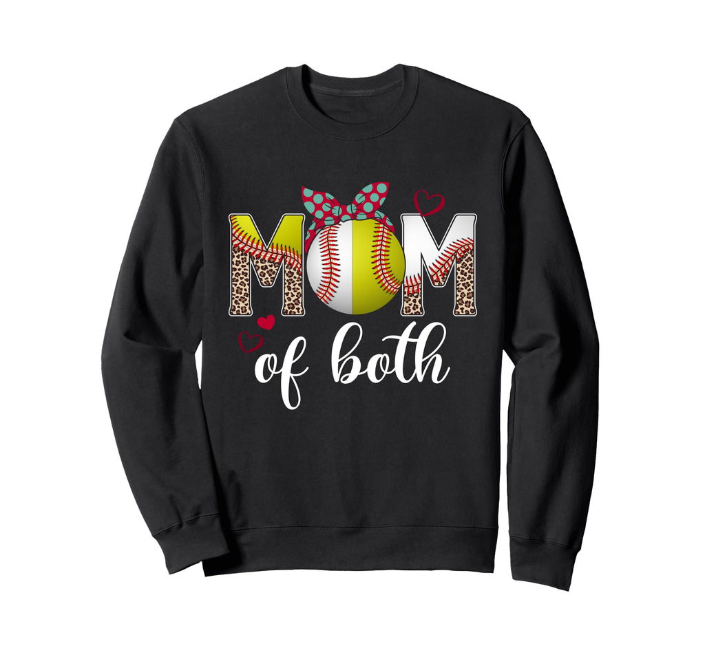 Mom Both Leopard Mothers Day Sweatshirt - Custom Art Print Men Women - T-Shirt, Sweatshirt, Hoodie