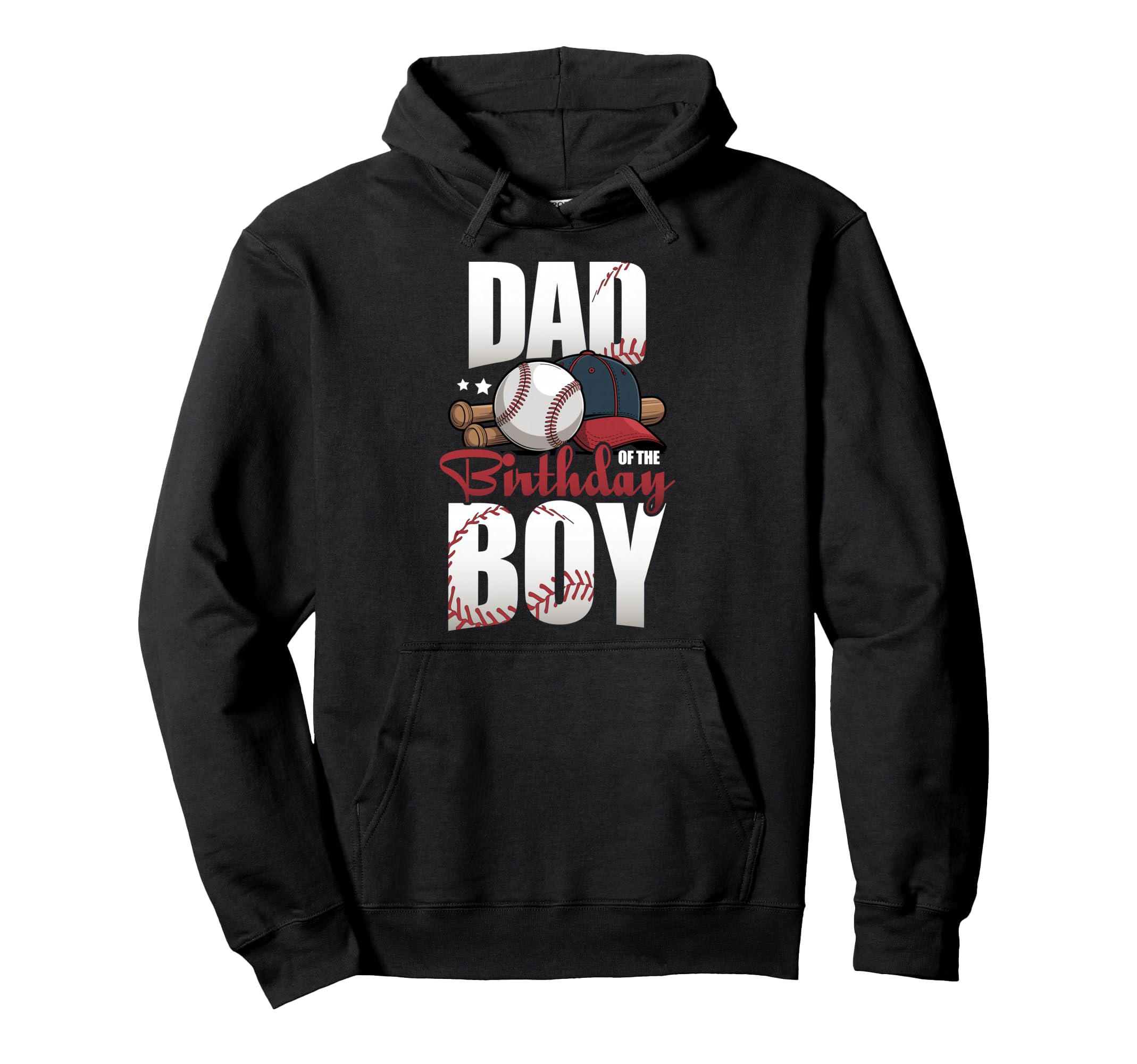 Dad Birthday Matching Baseball Birthday Hoodie - Graphic Print Unisex - T-Shirt, Sweatshirt, Hoodie