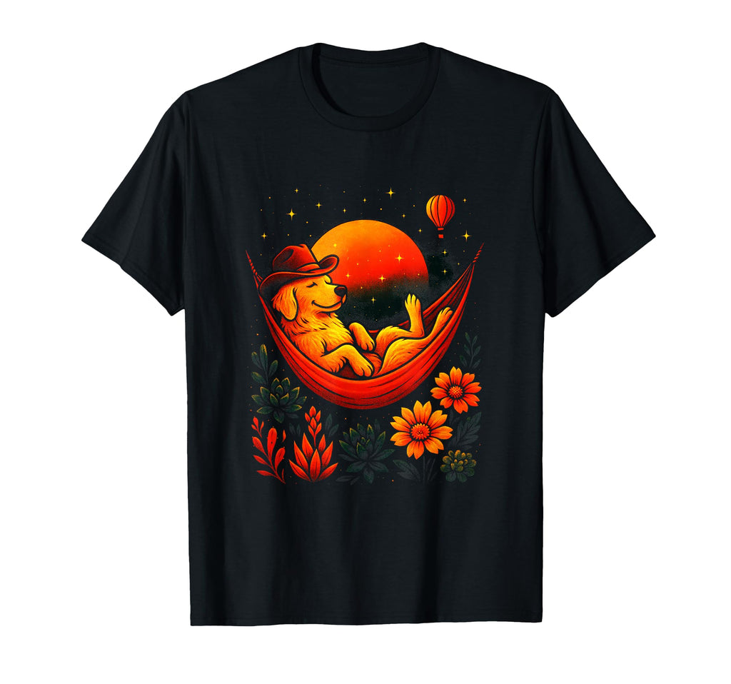 Retriever Cowboy T-Shirt - Custom Art Print Men Women - T-Shirt, Sweatshirt, Hoodie