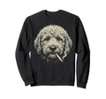 Funny Golden Doodle Smoking Sweatshirt - Casual Everyday Wear for Adults - T-Shirt, Sweatshirt, Hoodie