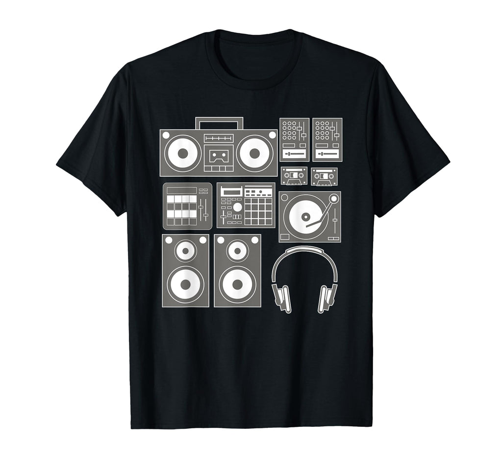 Funny Old School Hip Hop Rapper Beat T-Shirt - Minimalist Print Men Women - T-Shirt, Sweatshirt, Hoodie
