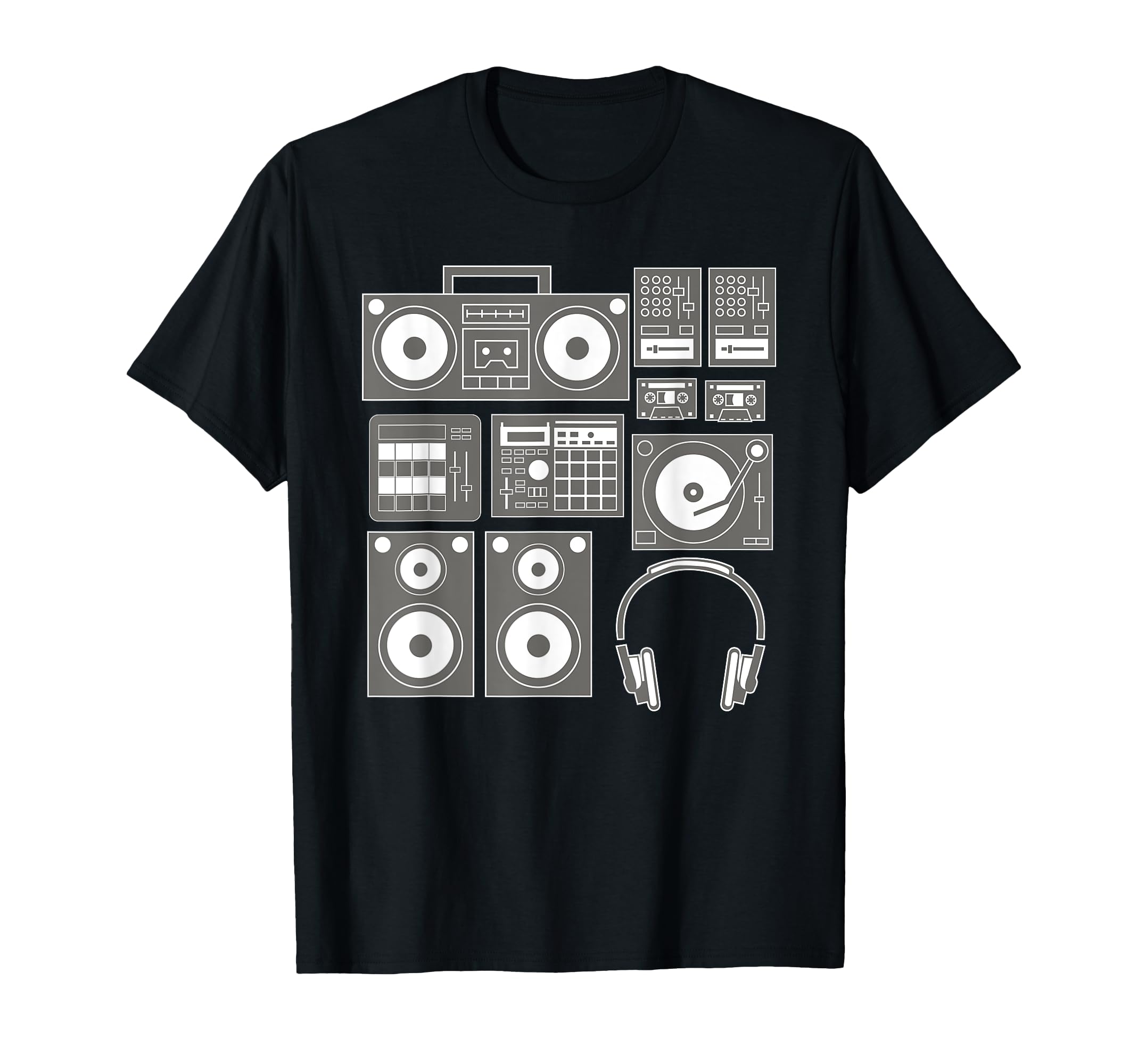 Funny Old School Hip Hop Rapper Beat T-Shirt - Minimalist Print Men Women - T-Shirt, Sweatshirt, Hoodie