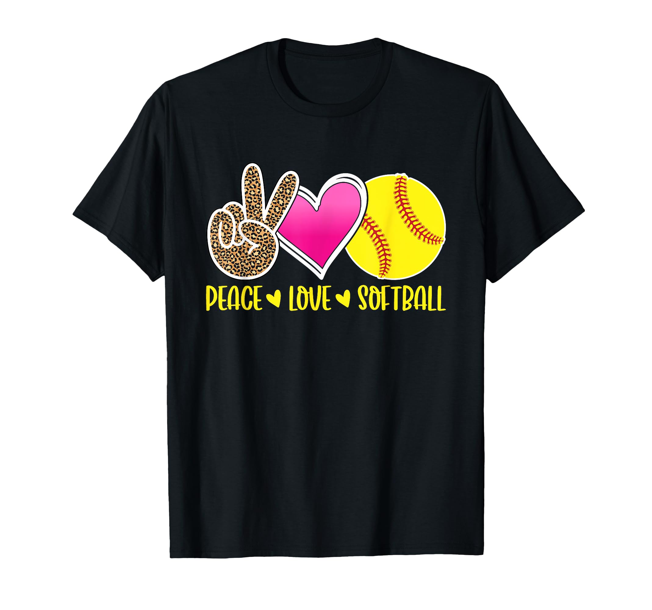 Peace Love Softball Teen Peace Love T-Shirt - Streetwear Style Men Women - T-Shirt, Sweatshirt, Hoodie