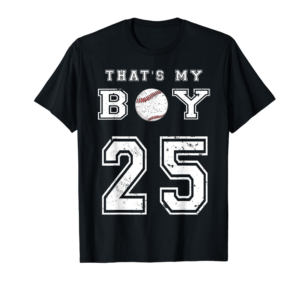 Thats My Baseball 25 Jersey Number T-Shirt - Minimalist Print for Adults - T-Shirt, Sweatshirt, Hoodie