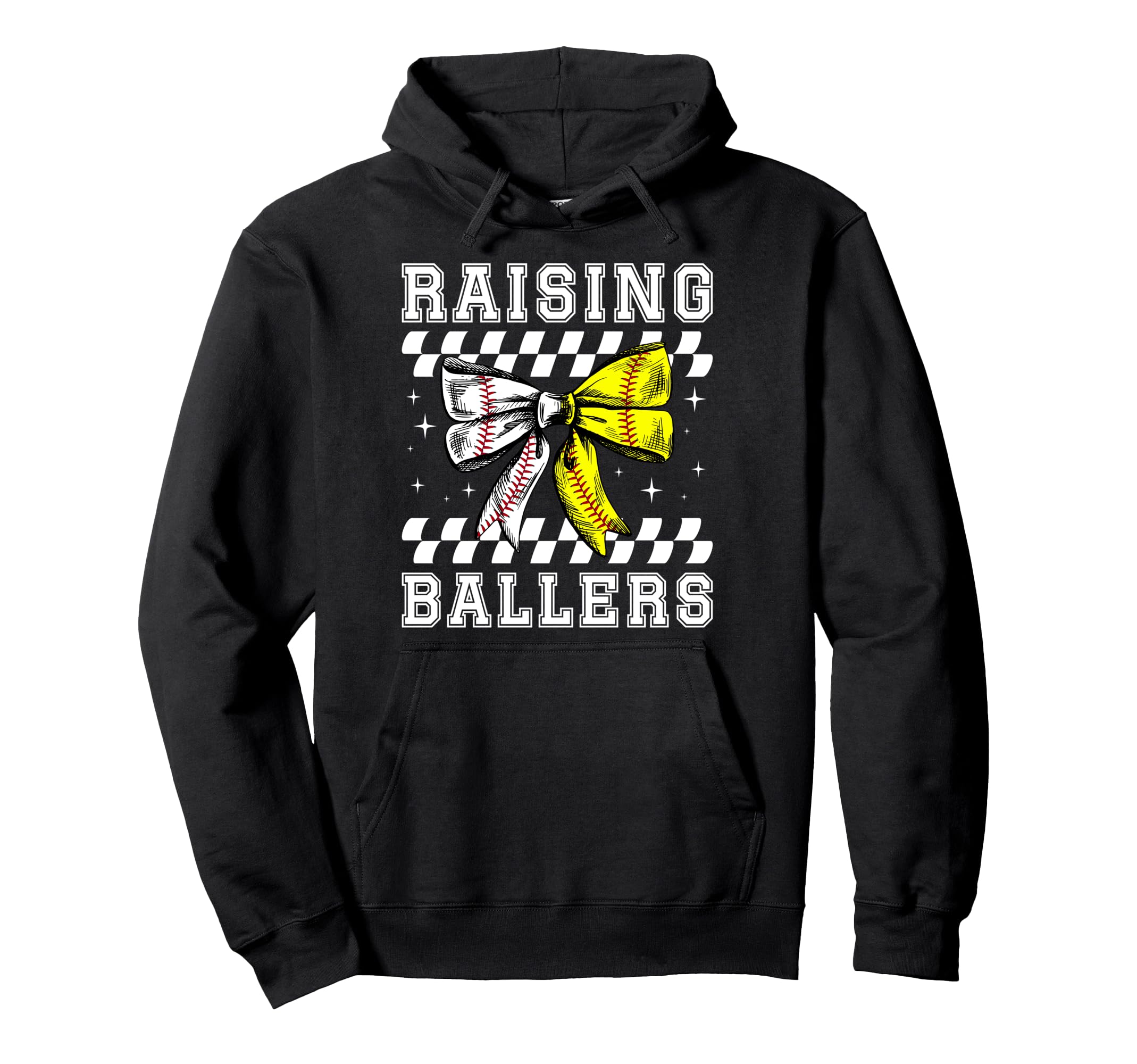 Raising Ballers Groovy Baseball Hoodie - Streetwear Style for Adults - T-Shirt, Sweatshirt, Hoodie