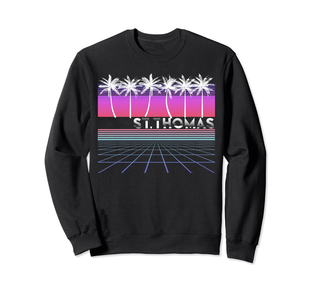 Saint St Thomas 80S 90S Sweatshirt - Aesthetic Graphic for Adults - T-Shirt, Sweatshirt, Hoodie