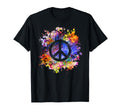 Hippies Peace Sign I Peace Love T-Shirt - Aesthetic Graphic Men Women - T-Shirt, Sweatshirt, Hoodie