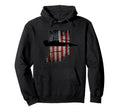 Indiana State Racecar Distressed Hoodie - Custom Art Print Unisex - T-Shirt, Sweatshirt, Hoodie