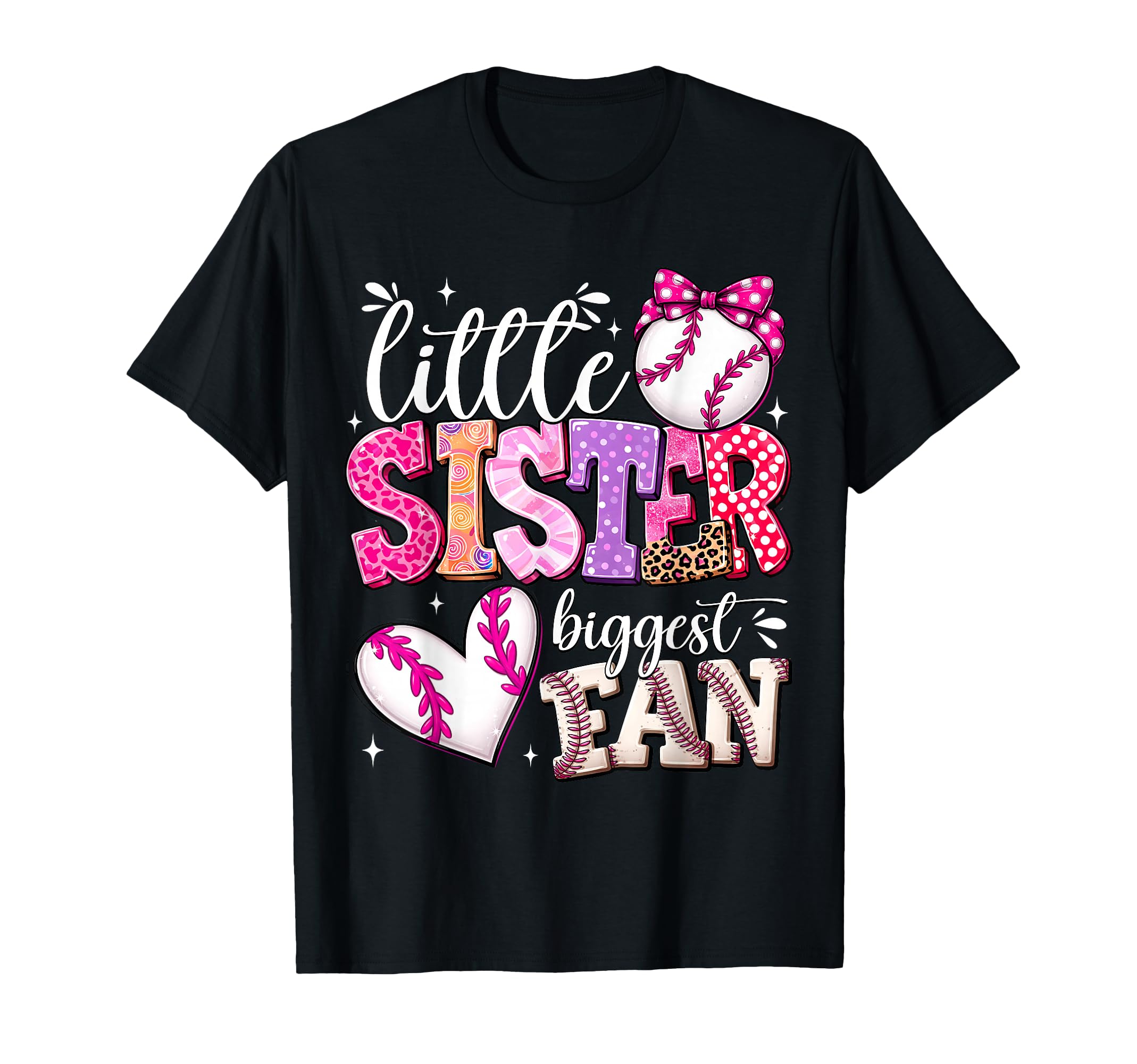 Little Sister Biggest Fan Coquette T-Shirt - Aesthetic Graphic for Adults - T-Shirt, Sweatshirt, Hoodie