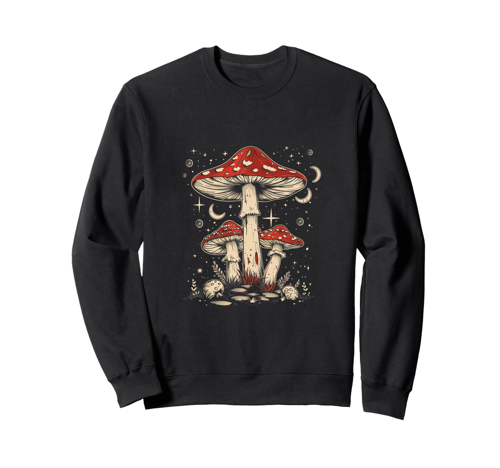 Beautiful Boho Mushroom Sweatshirt - Fun Novelty Design for Adults - T-Shirt, Sweatshirt, Hoodie