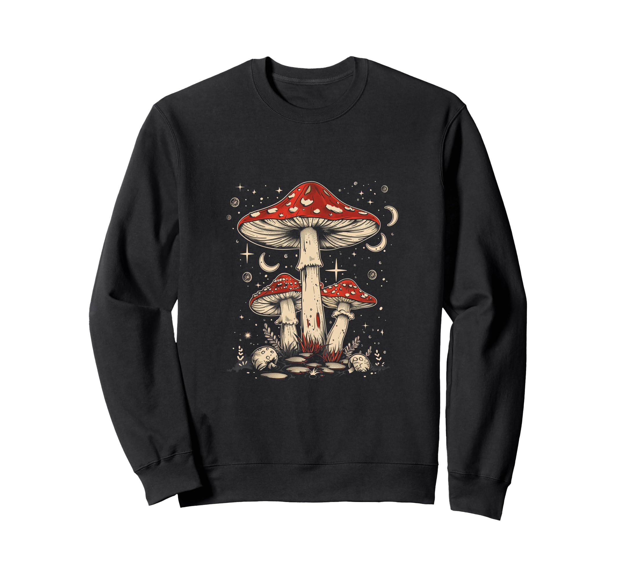 Beautiful Boho Mushroom Sweatshirt - Fun Novelty Design for Adults - T-Shirt, Sweatshirt, Hoodie