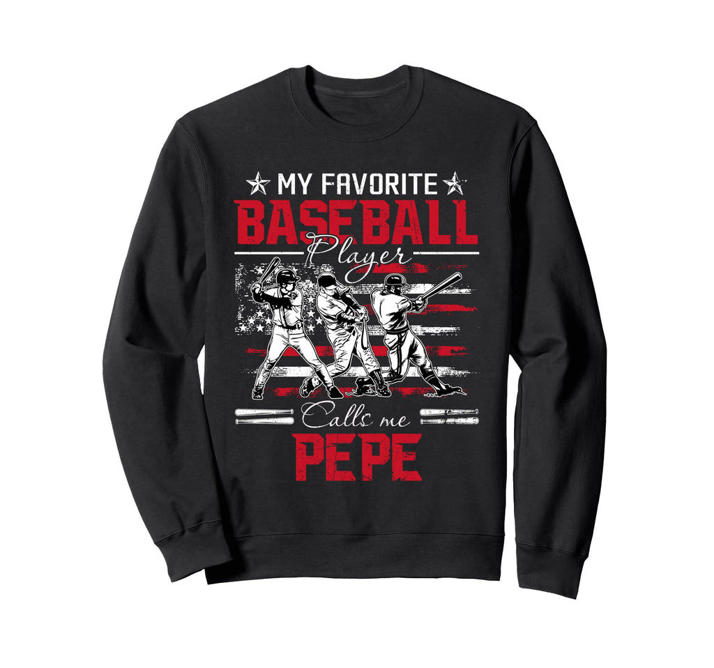 My Favorite Baseball Player Calls Sweatshirt - Minimalist Print Men Women - T-Shirt, Sweatshirt, Hoodie