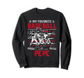 My Favorite Baseball Player Calls Sweatshirt - Minimalist Print Men Women - T-Shirt, Sweatshirt, Hoodie