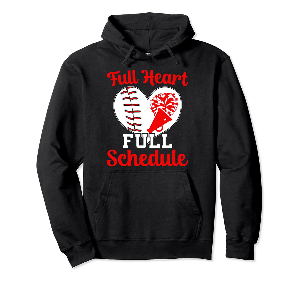 Full Heart Full Schedule Cheer And Hoodie - Casual Everyday Wear Unisex - T-Shirt, Sweatshirt, Hoodie