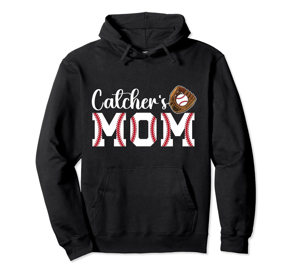 Catchers Mom Baseball Catcher Mom Baseball Hoodie - Novelty Apparel Unisex - T-Shirt, Sweatshirt, Hoodie