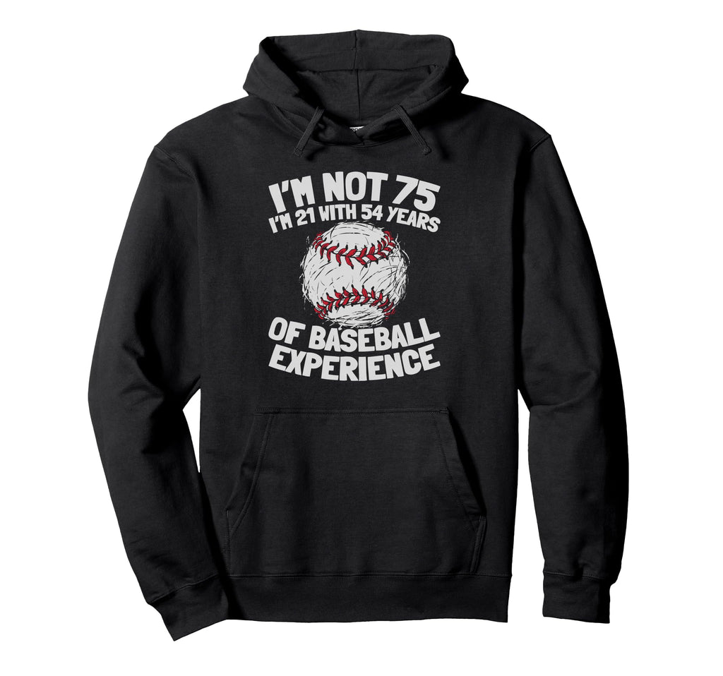 75Th Birthday Baseballer Player Team Hoodie - Trendy Graphic Men Women - T-Shirt, Sweatshirt, Hoodie