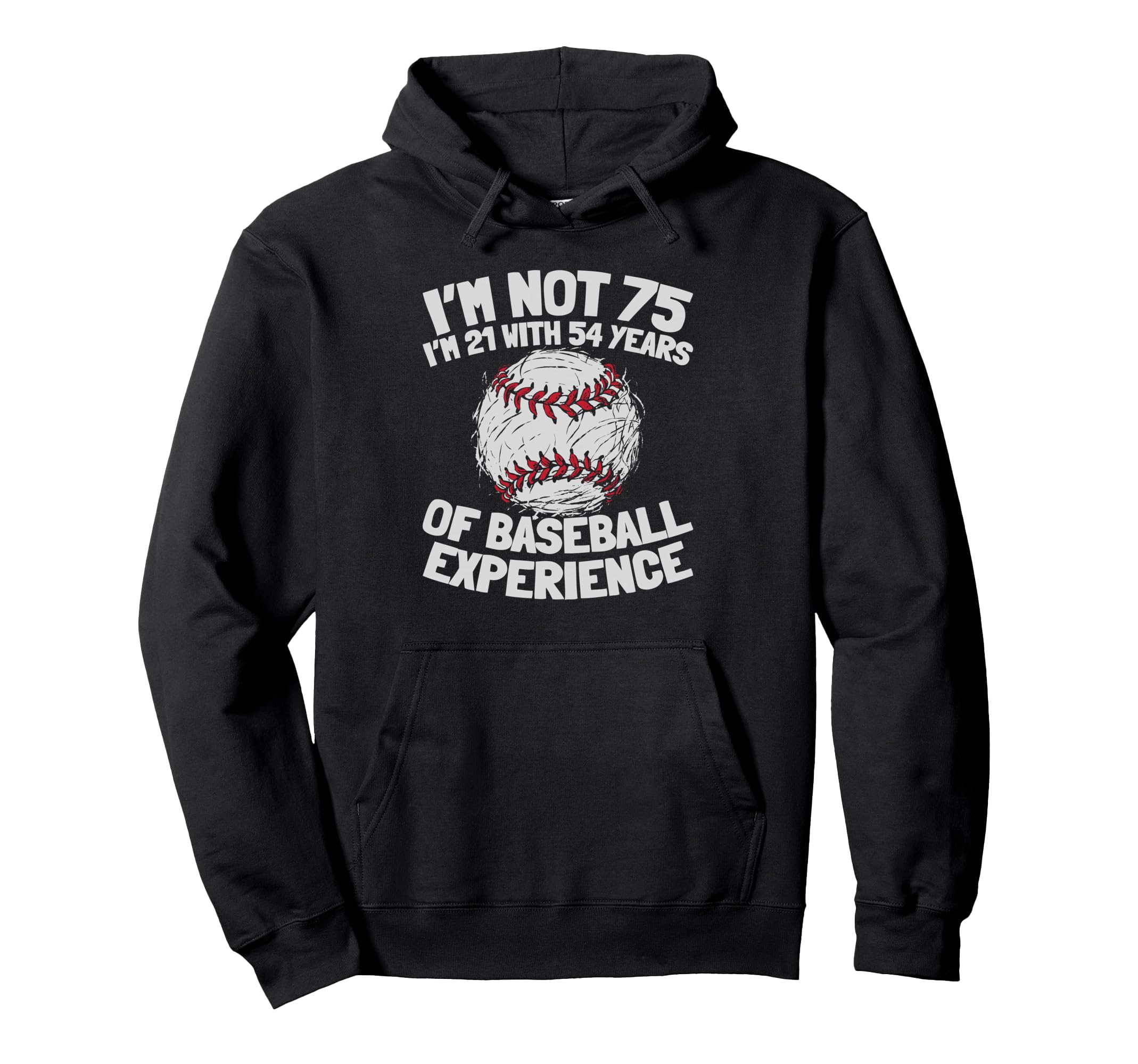 75Th Birthday Baseballer Player Team Hoodie - Trendy Graphic Men Women - T-Shirt, Sweatshirt, Hoodie