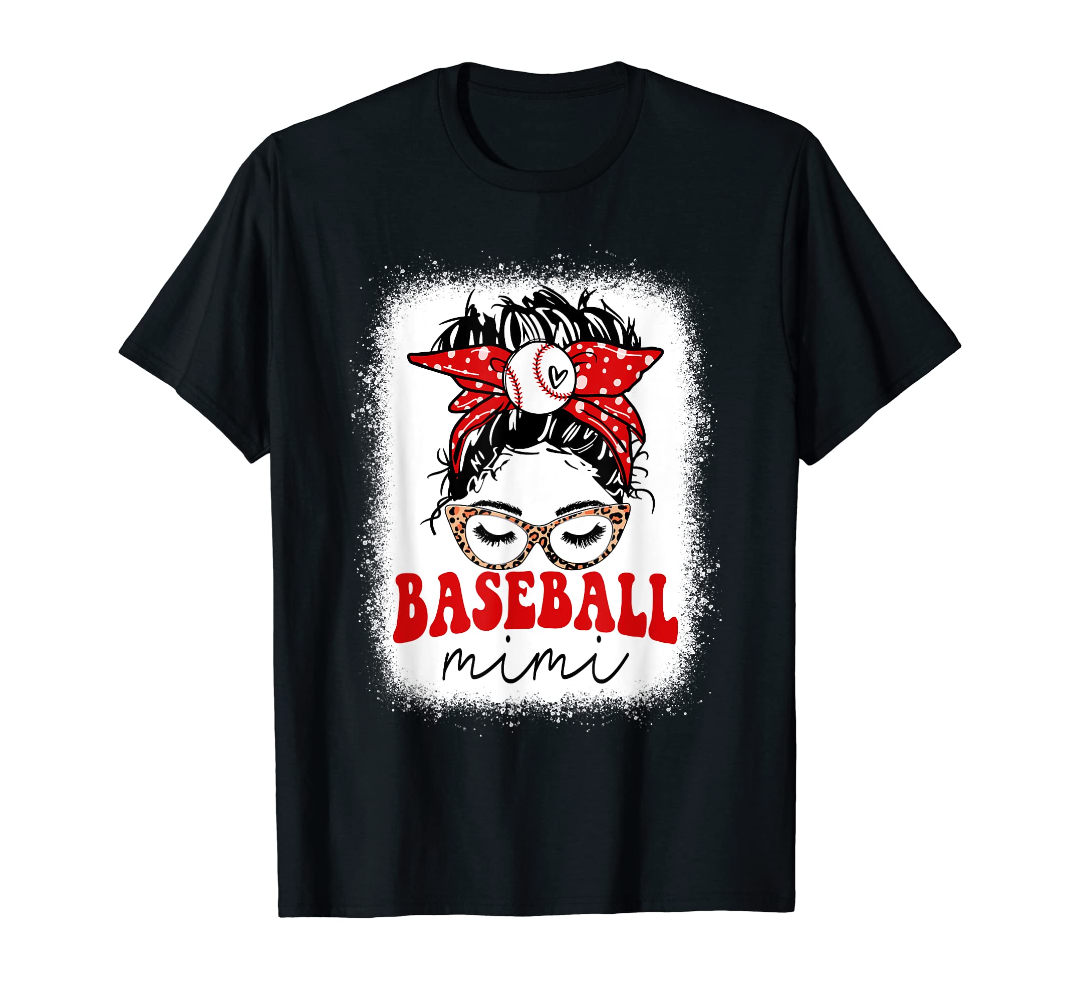 Mothers Day Distressed Leopard Baseball T-Shirt - Trendy Graphic Unisex - T-Shirt, Sweatshirt, Hoodie