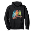 Parrots Distressed Parrot Hoodie - Custom Art Print for Adults - T-Shirt, Sweatshirt, Hoodie