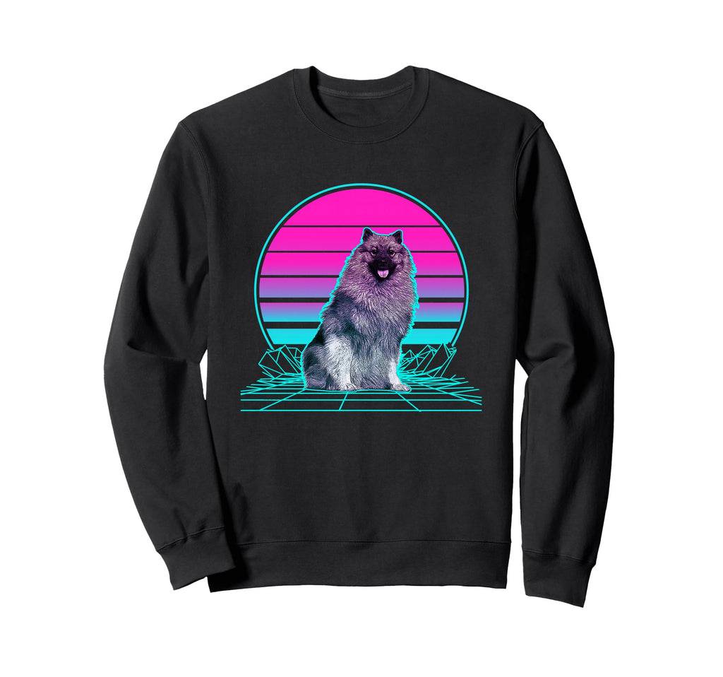 Sunset Keeshond Sweatshirt - Trendy Graphic for Adults - T-Shirt, Sweatshirt, Hoodie