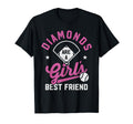 Diamonds Are Best Friend Baseball Softball T-Shirt - Unique Graphic Unisex - T-Shirt, Sweatshirt, Hoodie