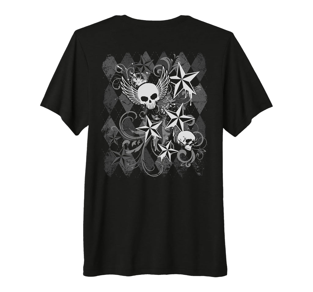Y2K Grunge Skull Wings 2000S 90S Emo T-Shirt - Graphic Print for Adults - T-Shirt, Sweatshirt, Hoodie