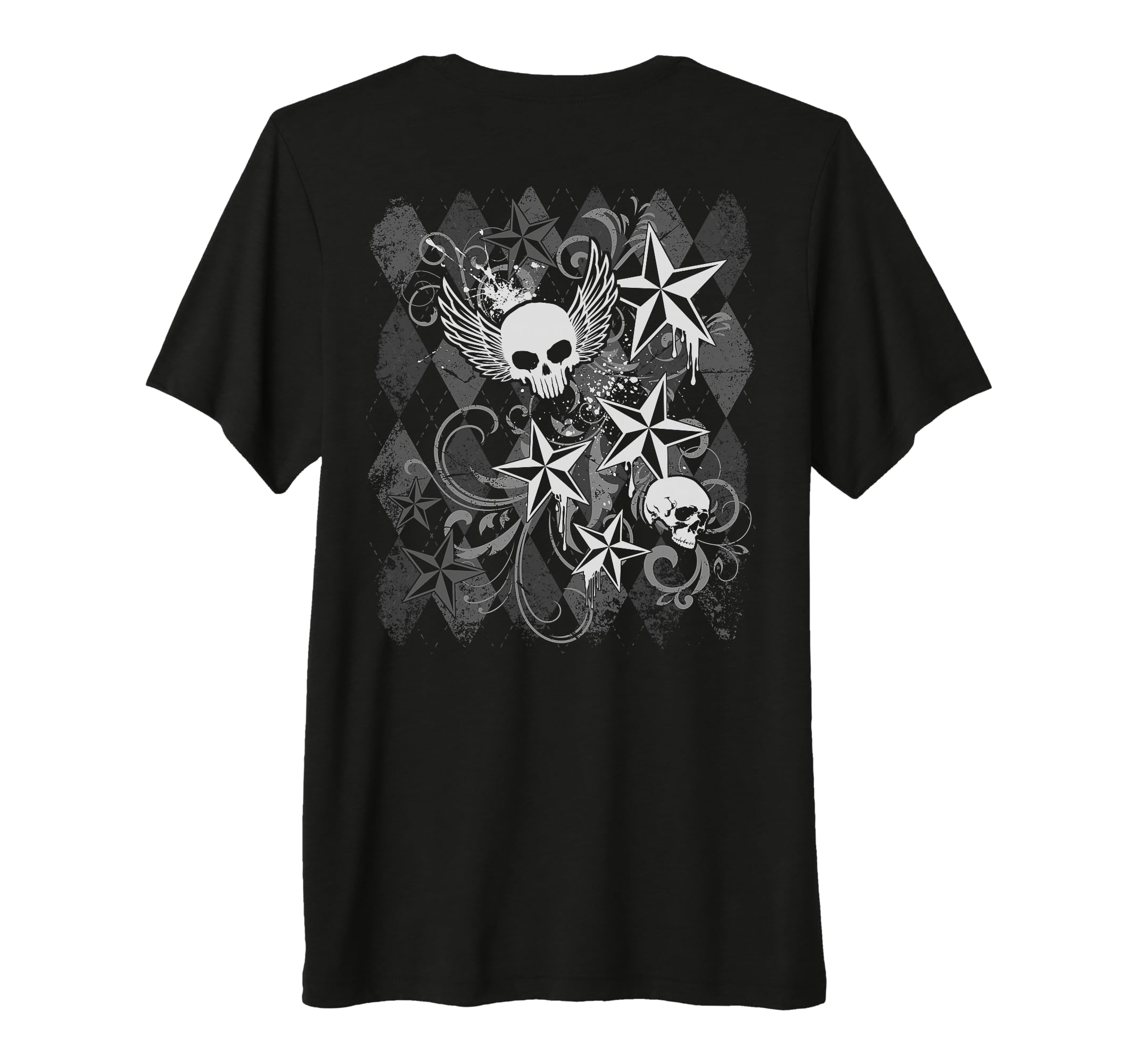 Y2K Grunge Skull Wings 2000S 90S Emo T-Shirt - Graphic Print for Adults - T-Shirt, Sweatshirt, Hoodie