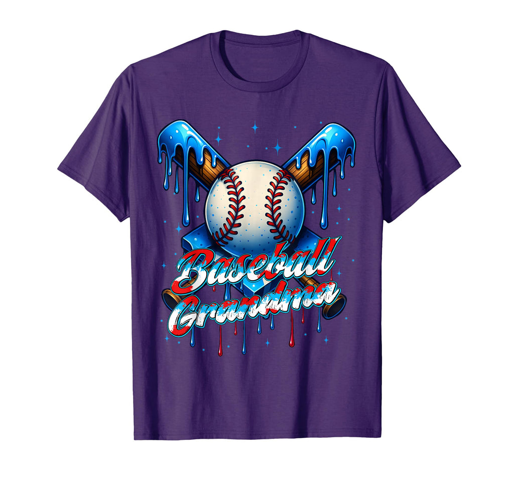 Baseball Drip Grandma Day Birthday T-Shirt - Aesthetic Graphic Unisex - T-Shirt, Sweatshirt, Hoodie